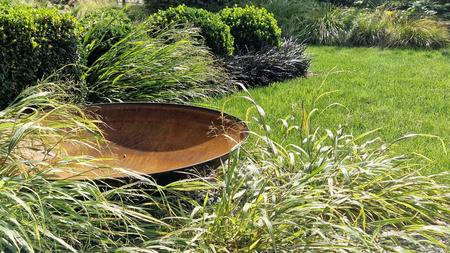 Misa wodna ze stali cortenowej 80cm